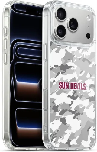 Vista 187 de Head Case Designs Funda de gel ASU Camou con licencia oficial de la Universidad Estatal de Arizona [protección de grado militar] compatible