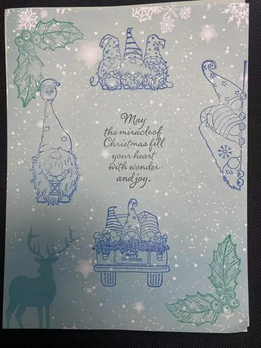 Vista 3 de Tis Season Sello de Goma Transparente con Sentimientos, Dichos y Frases de Feliz Navidad para Álbumes de Recortes/Fotos Decorativas y Elaboración
