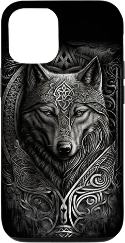 Vista 28 de Stylish Viking Wolf Design Wild Animal Viking Wolf Case for iPhone 17