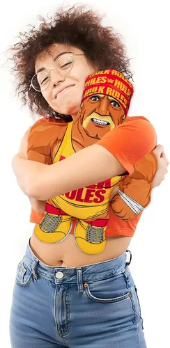 Vista 2 de Bleacher Creatures WWE Hulk Hogan 24" Bleacher Buddy - Muñeco de Peluche Suave