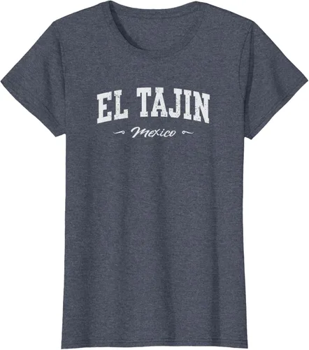 Vista 64 de Camiseta de recuerdo deportivo El Tajin Mexico, Negro