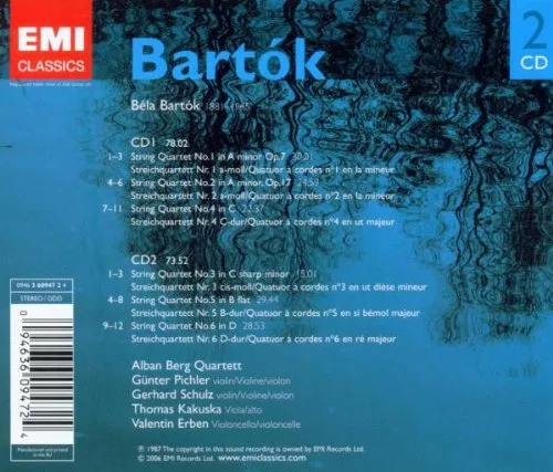 Vista 2 de Bartok String Quartets Nos. 1 - 6
