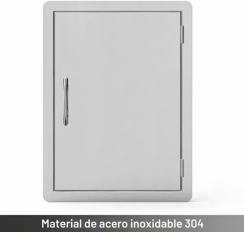 Vista 4 de Stanbroil Puerta de acceso vertical única de acero inoxidable, 17 pulgadas