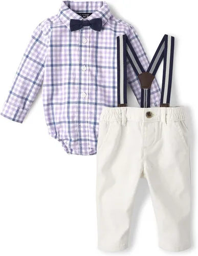 Vista 2 de The Children's Place Kids' Coordinating Family Outfits, Mommy & Me, Dad & Son, Baby, Purple Party Collection