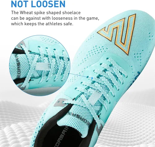 Vista 6 de Medasain Zapatos de atletismo para hombres, mujeres, niños y niñas, jóvenes, zapatos deportivos profesionales, transpirables, ligeros, para correr