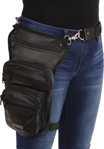Vista 2 de Milwaukee Leather MP8895 - Bolsa de cuero con cinturón de cintura