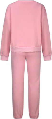 Vista 5 de kcdigr Conjunto deportivo de 2 piezas para mujer, sudadera con media cremallera para otoño, de gran tamaño, sudadera con media cremallera