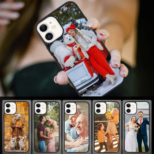 Vista 7 de Funda de teléfono de sublimación compatible con iPhone 11/5 piezas, prensa de calor personalizada imprimible en blanco, aluminio y TPU suave