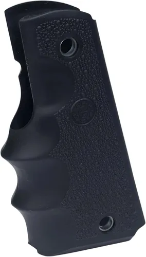 Vista 5 de Hogue 1911 Government, Commander, & Clone Models Finger Grooves OverMolded Rubber Grip