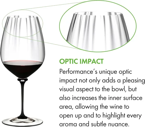 Vista 3 de Riedel 4884/0 D Fatto A Mano Performance Cabernet Copa de vino, 29 onzas, transparente