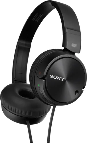 Vista 2 de Sony - Auriculares con cancelación de ruido ZX110NC con funda protectora para auriculares - Negro