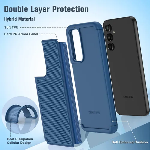 Vista 943 de FNTCASE Funda para iPhone 17 Pro: Fundas delgadas translúcidas de color azul claro compatibles con MagSafe, protección completa de la cámara