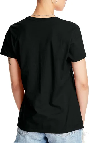 Vista 2 de Hanes - Camiseta Perfect-T de manga corta de algodón con cuello redondo para mujer