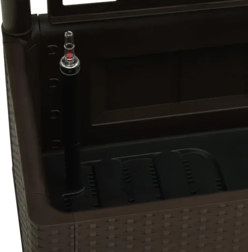 Vista 6 de Cama elevada de jardín con enrejado y sistema de riego automático, cama de jardín elevada, soporte de maceta elevado con estantes abiertos