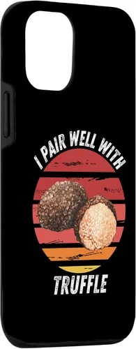 Vista 3 de iPhone 15 Vintage Truffle I Pair Well With Truffle Food Lover Case