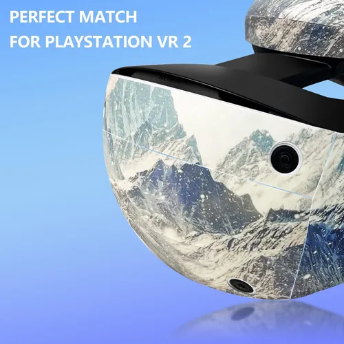 Vista 2 de Playstation VR2 Accesorios, PSVR2 Skin, PS5 VR2 Pegatinas protectoras Adhesivos Cubierta de Vinilo - Fácil de pegar y rasgar, sin residuos