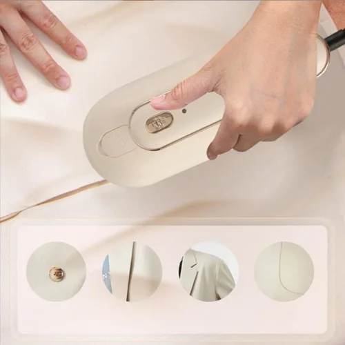 Vista 2 de Plancha de vapor de mano, plancha de ropa profesional, mini plancha portátil de vapor, máquina de planchar colgante portátil, plancha eléctrica