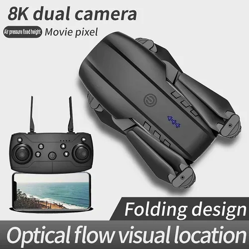 Vista 3 de Drones sin escobillas con cámara para adultos 4K, Fotografía aérea de alta definición Evitación de obstáculos Cuatro aviones Posicionamiento