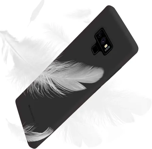 Vista 4 de GOOSPERY Soft Feeling Jelly para Samsung Galaxy Note 9 Case (2018) Cubierta de parachoques delgada sedosa (negro)