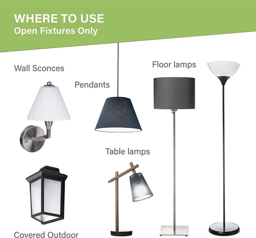 Vista 6 de Sigalux Bombillas LED equivalentes a 100 vatios equivalentes a bombillas estándar, bombillas cálidas A19 de 2700 K, blanco suave, no regulable, base