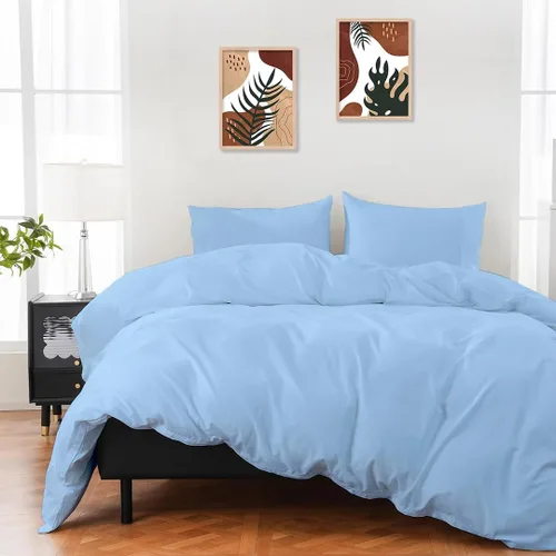 Vista 21 de ARlinen Funda de almohada tamaño Queen estándar, fundas de almohada de algodón sólido burdeos de 20 x 30 pulgadas