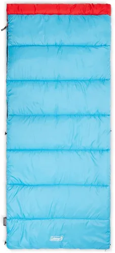 Vista 12 de Coleman Flatlands 30/40/50°F Sleeping Bag, Made from 100% Recycled Material, Big & Tall Options, Cool-Weather Sleeping Bag for Camping, Sleepovers