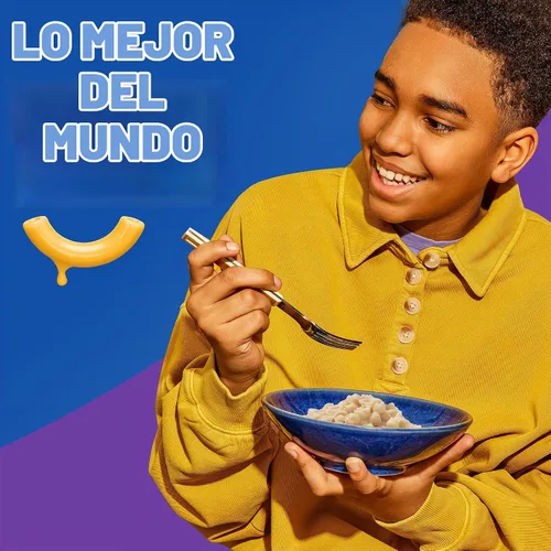 Vista 5 de Cena Kraft para macarrones con queso, sabor cheddar blanco, 7.3 onzas