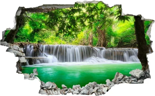Vista 14 de Decoración de pared 3D de animales, calcomanía de pared extraíble de perro, moderna, impermeable, calcomanías murales para agujero de pared