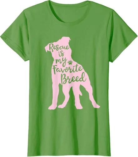Vista 56 de Pitbull Rescue Is my Favorite Breed Dog Pit Bull Mama - Camiseta, Negro, S