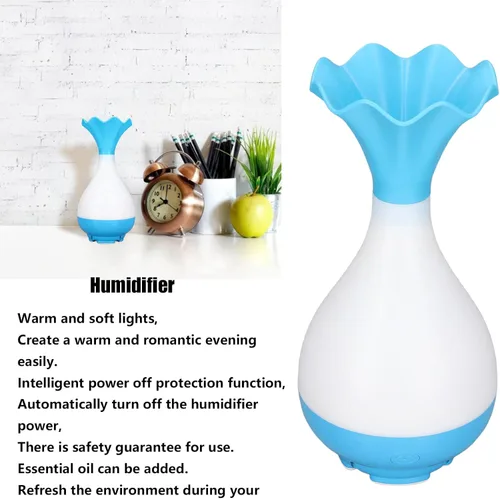 Vista 2 de Humidificador, humidificador de funcionamiento silencioso de 3.2 fl oz, fuente de alimentación USB, difusor de automóvil, difusores de aromaterapia