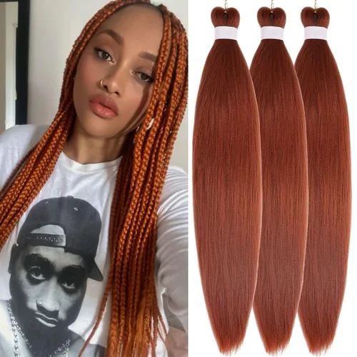 Vista 160 de Cabello trenzado para niños preestirado de 16 pulgadas, color negro para niños, trenzas sin nudos