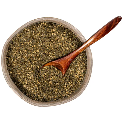 Vista 3 de Mezcla de especias Zaatar con hierba auténtica Zatar (Hyssop - Origanum syriacum) – Condimento Zaatar sin gluten