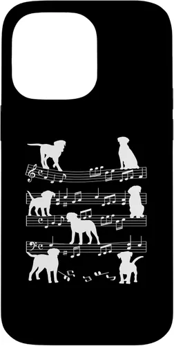 Vista 21 de Musician Dog Playing On Musical Notes Music Lover Piano Case for iPhone 16
