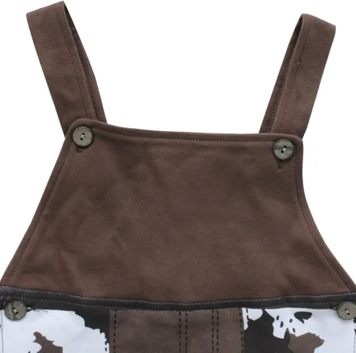 Vista 6 de iEFiEL Disfraz de Halloween Western Cowboy Baby Boys Mameluco general con bufanda y sombrero