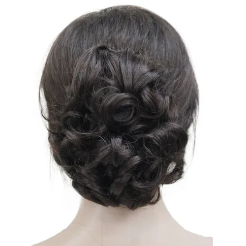Vista 14 de Wiginway Cola de caballo de pelo para mujer, extensiones de cabello ondulado con clip, color marrón dorado rojizo claro # 12 Marrón dorado rojizo