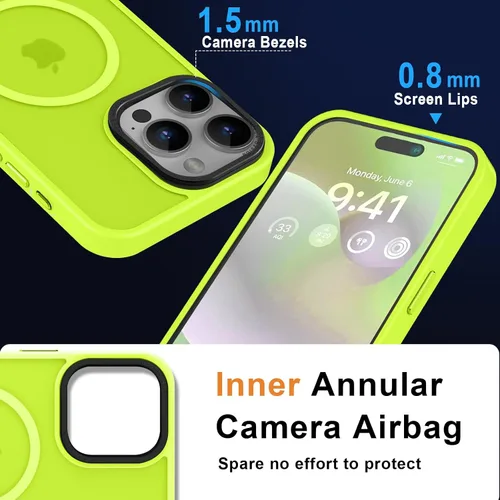 Vista 46 de MOCCA - Funda magnética resistente para iPhone XR de 6.1 pulgadas, compatible con MagSafe, funda con protección contra caídas de grado militar