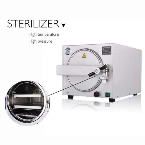 Vista 3 de Acero inoxidable de alta presión de la caja de vapor de la autoclave 18L del equipo de laboratorio E218