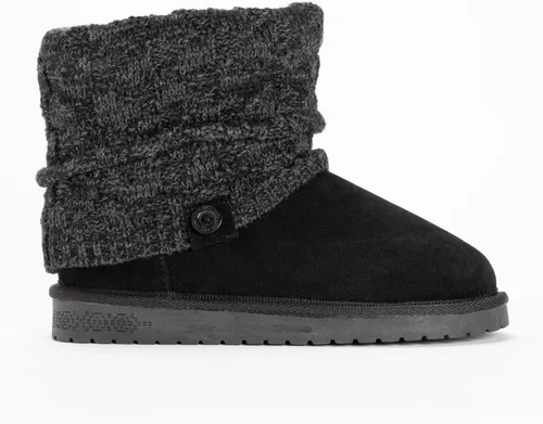 Vista 7 de MUK LUKS Botas Laurel para mujer Jaspeado Negro