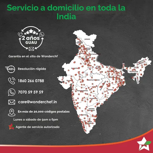 Vista 9 de Wonderchef Chef Magic Robot de cocina todo en uno para cocina india e internacional Cortar automático, saltear, revolver, amasar... Aplicación