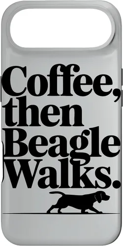 Vista 26 de Funny Beagle Walks Dad Beagle Mom Parent Beagle Coffee Case for iPhone XR