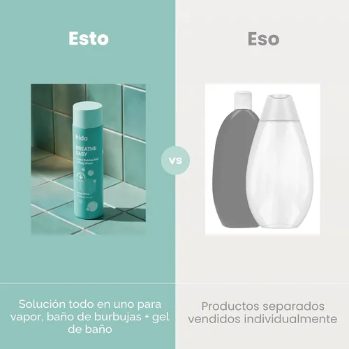 Vista 5 de Frida Baby Eucalipto Vapor Baño de Burbujas y Jabón para Cuerpo para Bebés y Niños + Jabón para Cuerpo para Niños Pequeños y Bebés