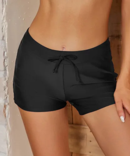 Vista 4 de SHEKINI Pantalones cortos de playa para mujer, tankini con forro