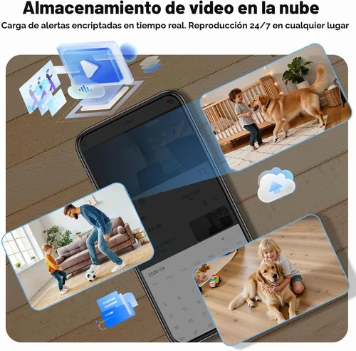 Vista 8 de VTimes Cámara interior de la pan/de la inclinación 1080P, cámaras de WiFi