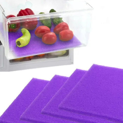 Vista 12 de Dualplex® Revestimiento extensor de vida de frutas y verduras para cajones de refrigerador, 12 x 15 pulgadas (paquete de 4) – Extiende la vida útil