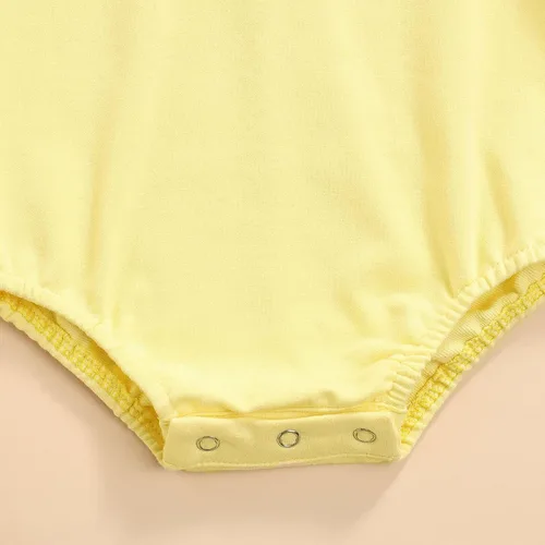 Vista 5 de Ayalinggo Ropa de bebé niña niño niño traje de plátano mameluco amarillo con capucha otoño invierno traje de una pieza