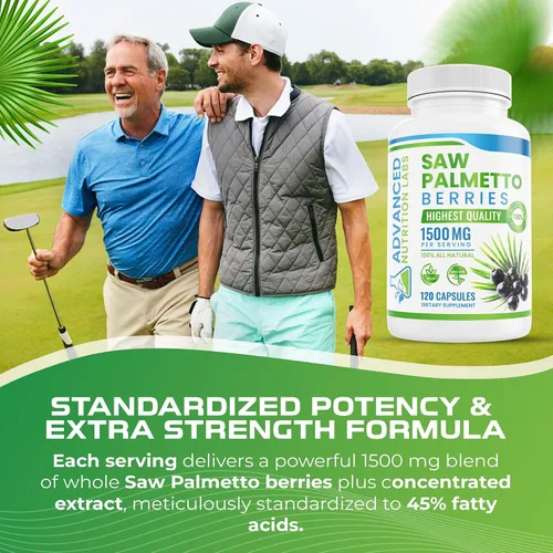 Vista 5 de Saw Palmetto serenoa ultrafuerza, 0.053 oz por día, 120 cápsulas (0.026 oz por cápsula)