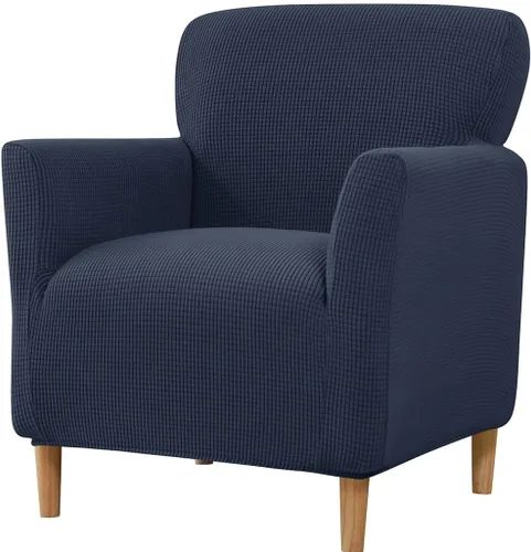 Vista 19 de XMAYODS Funda para silla de club, fundas suaves y elásticas para silla de sala de estar y dormitorio, funda para silla de bañera, funda lavable