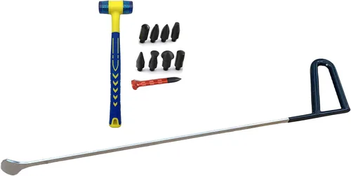 Vista 4 de QDent - Herramienta de eliminación sin pintura, 1 unidad, barra de cola de ballena, kit de varillas de reparación de abolladuras para reparación
