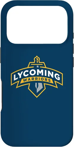 Vista 30 de Lycoming Warriors Sword & Shield Logo Lycoming College Case for iPhone 16