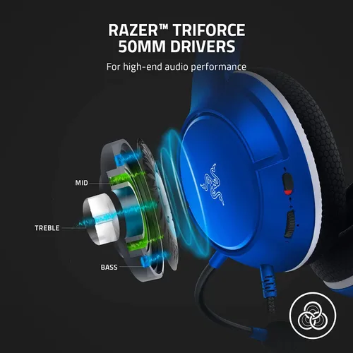Vista 2 de Razer Kaira X Wired Headset for Xbox Series XS Xbox One PC Mac Mobile Devices Triforce 50mm Drivers - HyperClear Cardioid Mic - Memory Foam Ear
